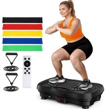 Vibration Plate Exercise Machine, 130 Levels Full Body Workout Vibrating Plat...