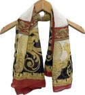 Italian Multicoloured Patterned Scarf 100% Polyester – 34" x 34"