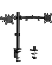 ErGear Dual Monitor Stand, Heavy Duty Adjustable Monitor Desk Mount Up To 32  