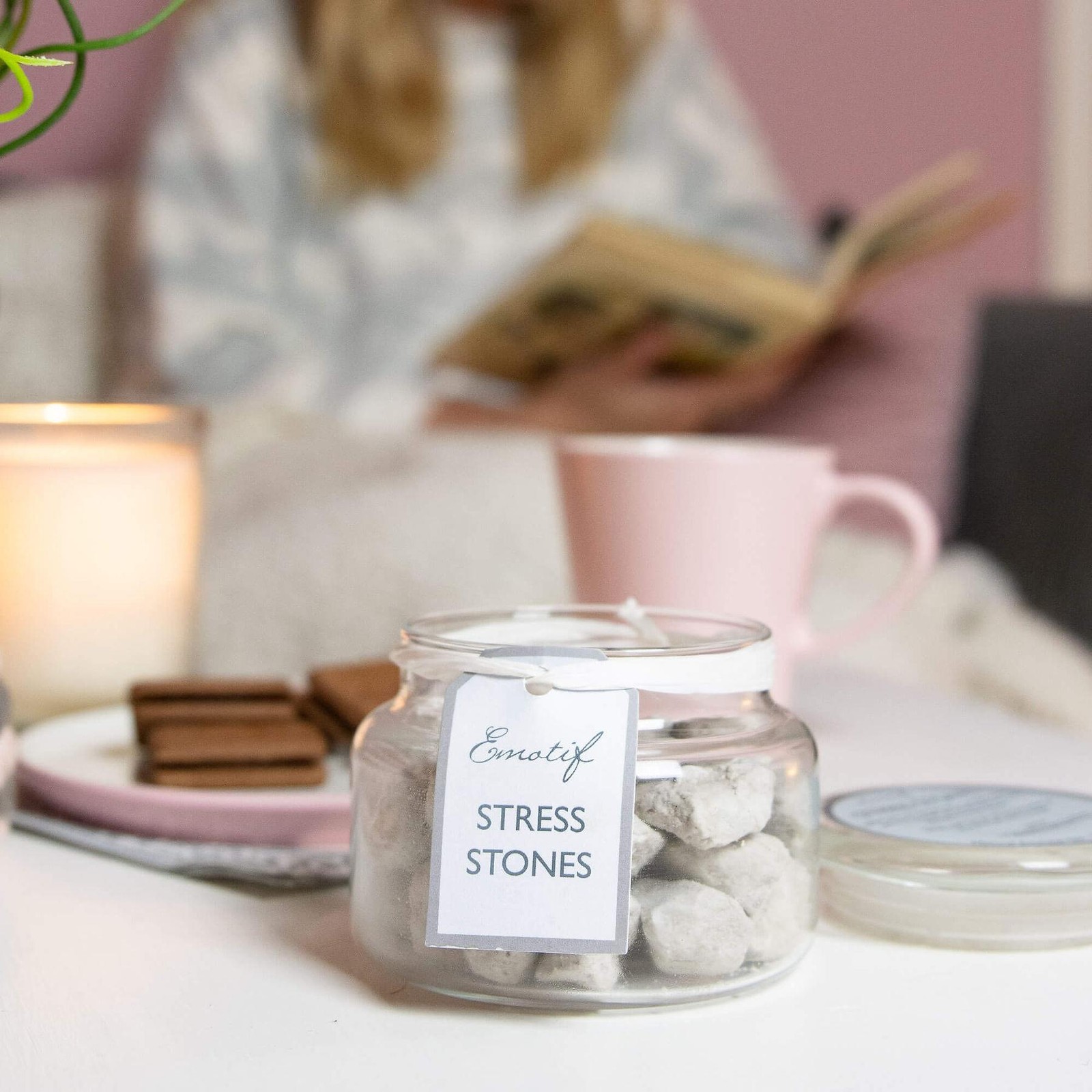 Stress Relief Aroma Stones Calming Lava Rocks Organic Essential Oils Natural