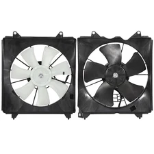Radiator Condenser Cooling Fan Assembly For 2008-2012 Honda Accord 2.4L 2354CC
