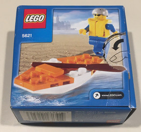 2008 Lego City 5621 Coast Guard Kayak Complete Box and Instructions