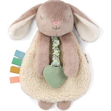 Itzy Lovey Including Teether - Baby Lovey with Teether, Textured Ribbons Da...