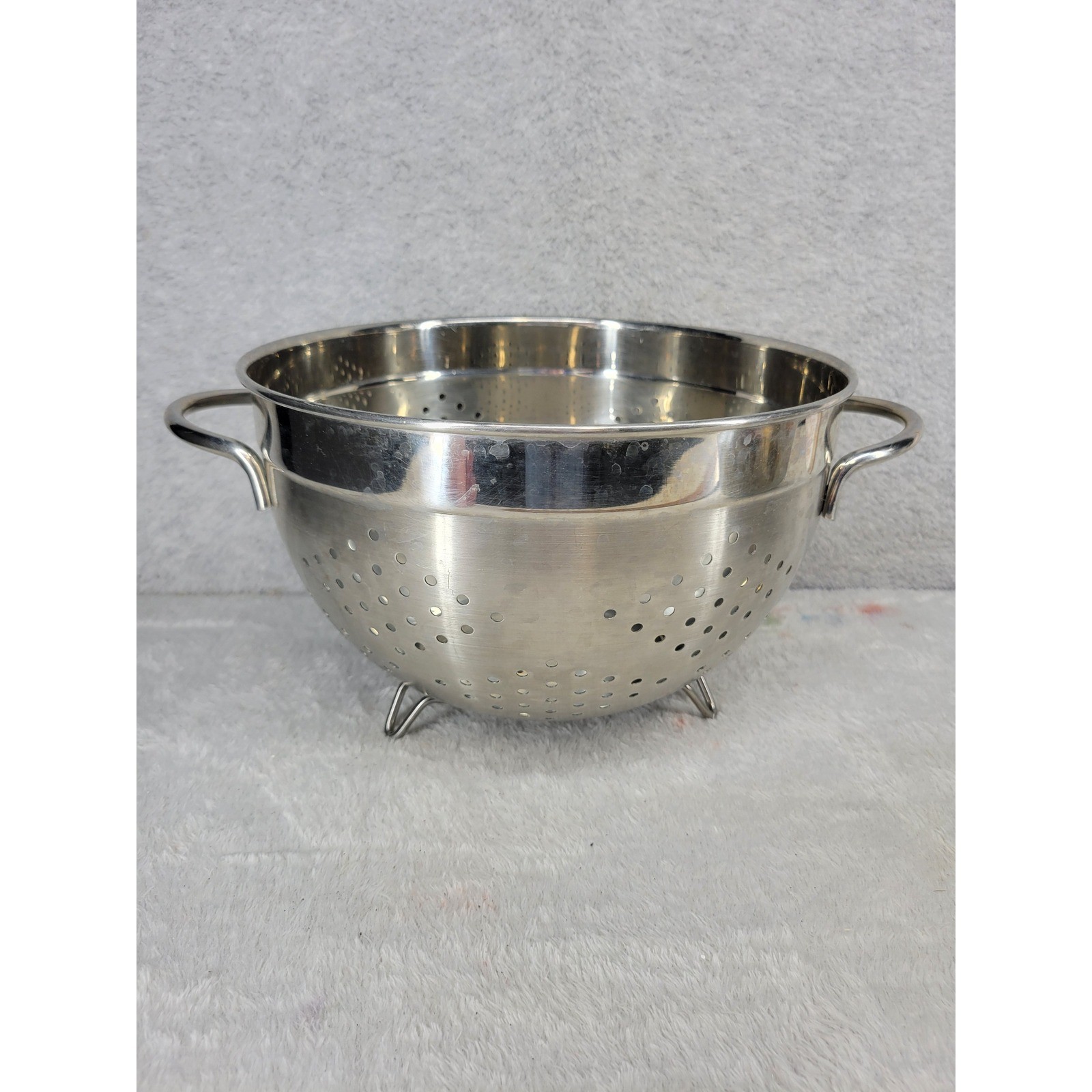 Stainless Steel Colander 5.5 Qt Footed Basket Strainer Kitchen Tool