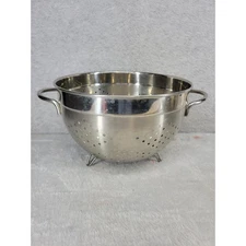 Stainless Steel Colander 5.5 Qt Footed Basket Strainer Kitchen Tool