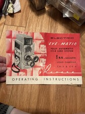 Electric Eye-Matic Fully Automatic Lens System Operating Instructions CA-3 CA-4