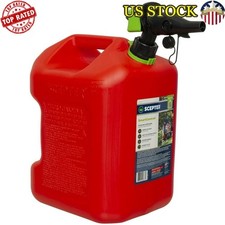 5 Gallon Gas Can Smart Control Easy Pour Spill Resistant Ergonomic Handle New