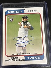 SIMEON WOODS RICHARDSON 2023 Topps Heritage Real One RC Autograph Auto #ROA-SWR