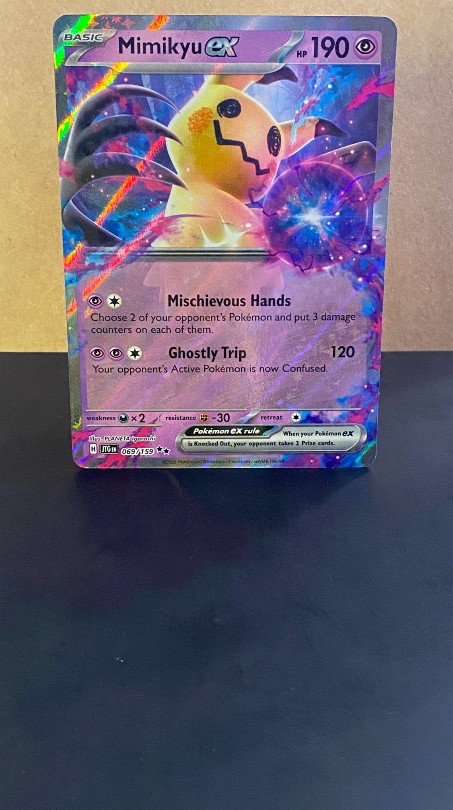 Mimikyu ex Holo Double Rare SV09: Journey Together 069/159 NM