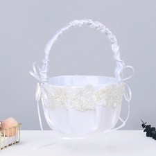 Flower Girl Basket for Wedding Handwoven Baskets Baskert Delicate