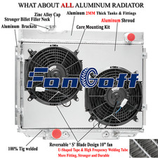 4 Rows Aluminum Radiator Shroudfan For 19671970 Ford Mustang Mercury Cougar V8 4 Rows Aluminum Radiator Shroudfan For 19671970 Ford Mustang Mercury Cougar V8