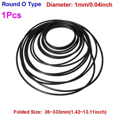 1mm Round O Type Rubber Drive Belt Tape for Cassette Player Recorder Turntable