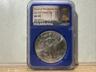 2017 (P) $1 AMERICAN SILVER EAGLE NGC MS70 STRUCK AT PHILADELPHIA MINT BLUE CORE