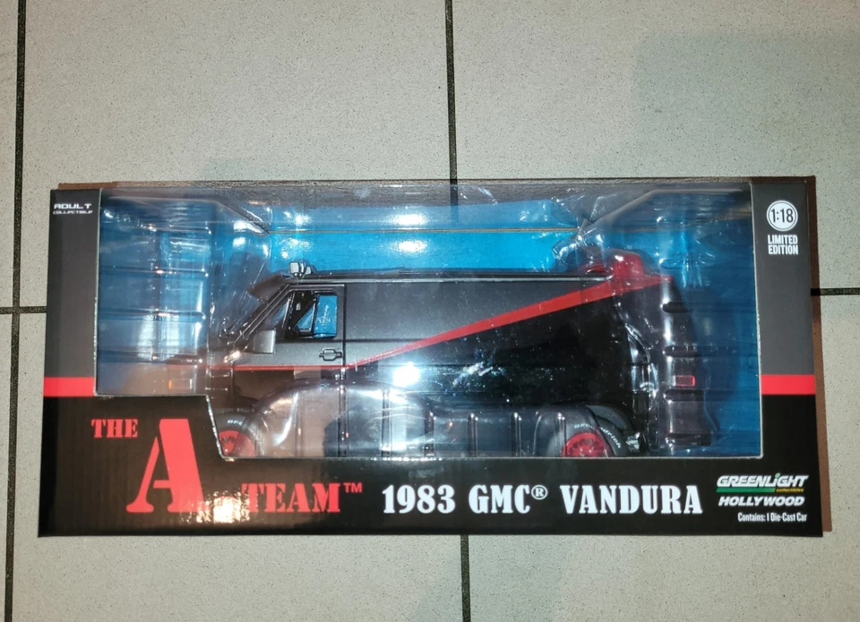 A-Team Van GMC Vandura 1983 Modellauto 1:18 Greenlight 13521 OVP - Bild 3 von 4