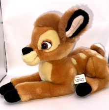 RARE Authentic Disney Store Exclusive 13  BAMBI Plush Stuffed Animal Soft Deer 