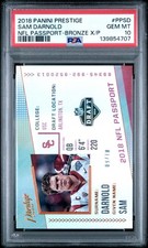 2018 Prestige NFL Passport SAM DARNOLD BRONZE Xtra Points /10 PSA 10 Pop 1