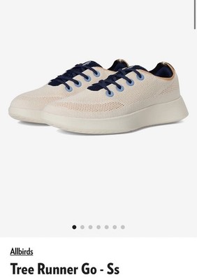 Allbirds Tree Runner Go Men s Size 9M Twilight White/Navy Once Worn LKNW! No box
