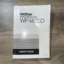 Vintage Brother Word Processor WP-1400D user's guide manual book