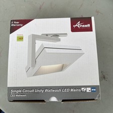 Ansell 17W LED Unity Wallwash Track Fitting Spot Light White AULEDSW/WW/W 3000K