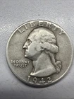 1942-D WASHINGTON QUARTER GOOD DATE Actual Coin NICE Details Very Fine Addition