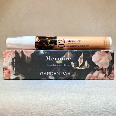 Memoire Archives Garden Party 02 Eau de Parfum EDP Travel Spray .34oz, 10ml NIB