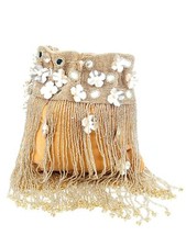 Tradizionale Fatto a Mano Donna Color Oro Perla Potli Borsa Raro Borsetta
