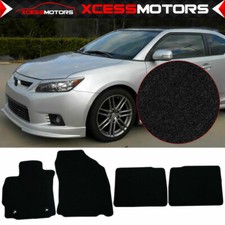 Fits 14-16 Scion Tc 4pcs Nylon Black Front Rear Floor Mats Carpets Fits 14-16 Scion Tc 4pcs Nylon Black Front Rear Floor Mats Carpets