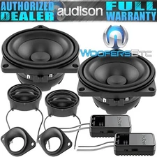 AUDISON APBMW-K4M FOR BMW 4" COMPONENT MIDRANGE SPEAKERS TWEETERS CROSSOVERS NEW