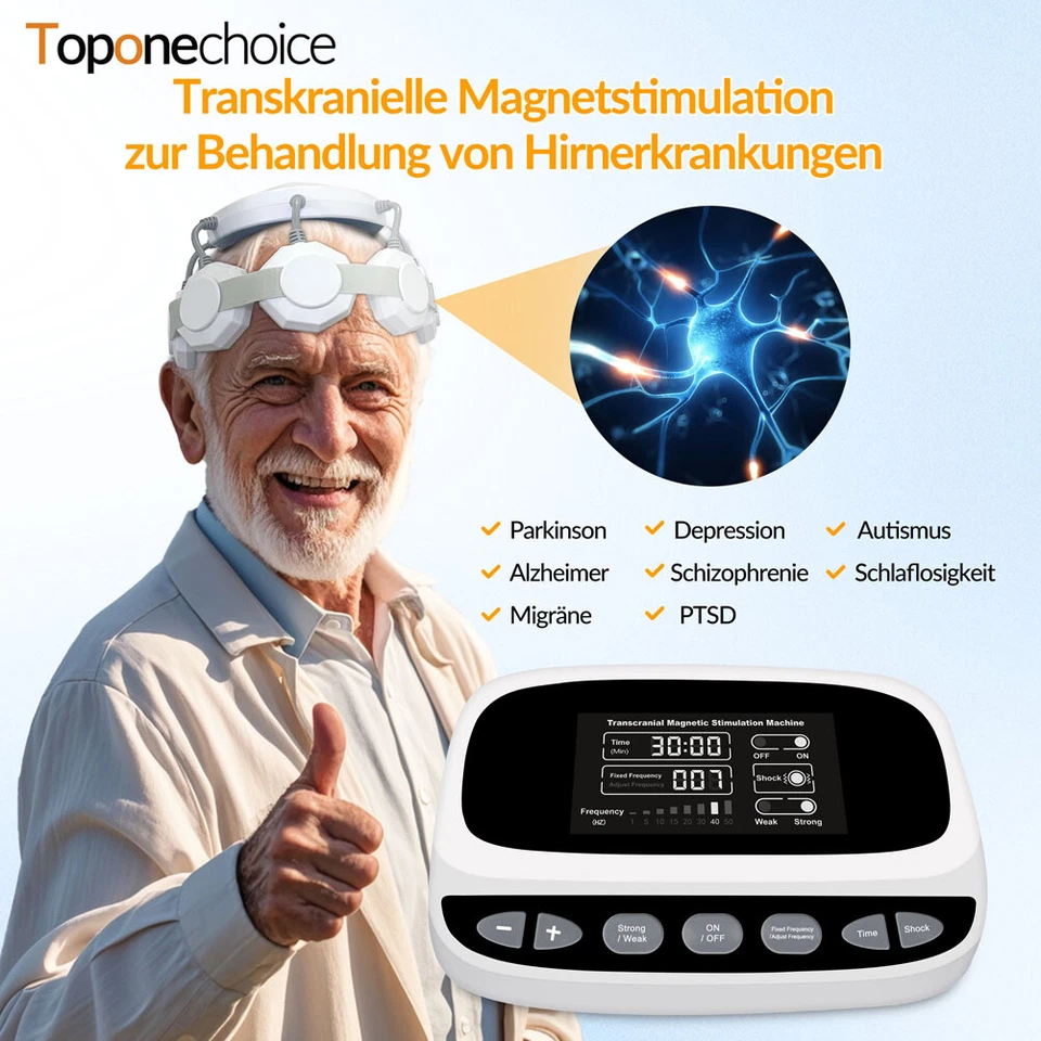 TOPONECHOICE rTMS Therapie Gerät transkranielle magnetstimulation Depression/Angst/Parkinson
