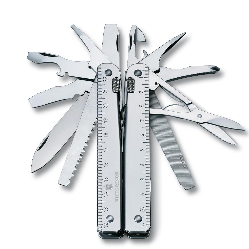 VICTORINOX SwissTool X en estuche de nailon plateado acero inoxidable 11,5 x 1,8 x 1,8 cm