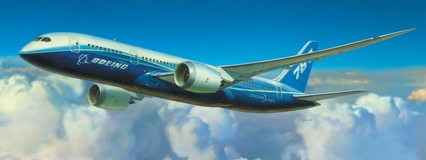 Zvezda 7008 Boeing 787-8 Dreamliner Passagier Flugzeug Plastik Kit Bausatz 1:144-image
