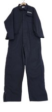 Tyndale Flame Resistant Coveralls Men's Sz 2XL Navy Blue Cotton/Nylon PG E Logo