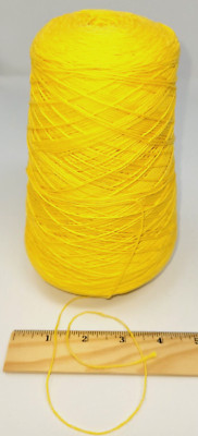12oz Cotton Tale 8 Knitting Spool Yarn - 100% Cotton  - MUSTARD YELLOW!!
