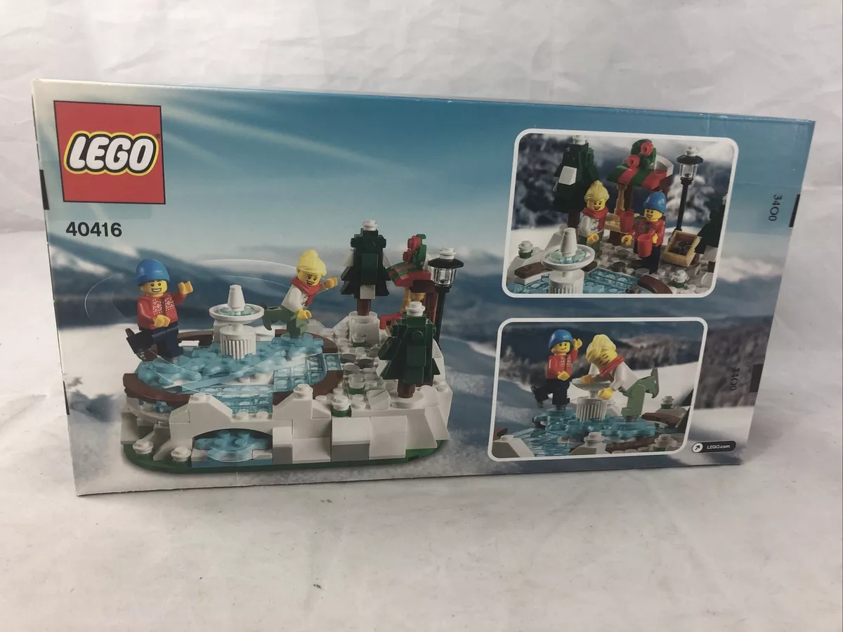 LEGO 40416 Limited Edition Holiday Ice Skating Rink Set 304pcs New Sealed in Box