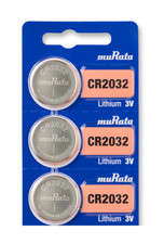 Murata CR2032 Battery 3V Lithium Coin Cell 3 Count - Replaces Sony CR2032