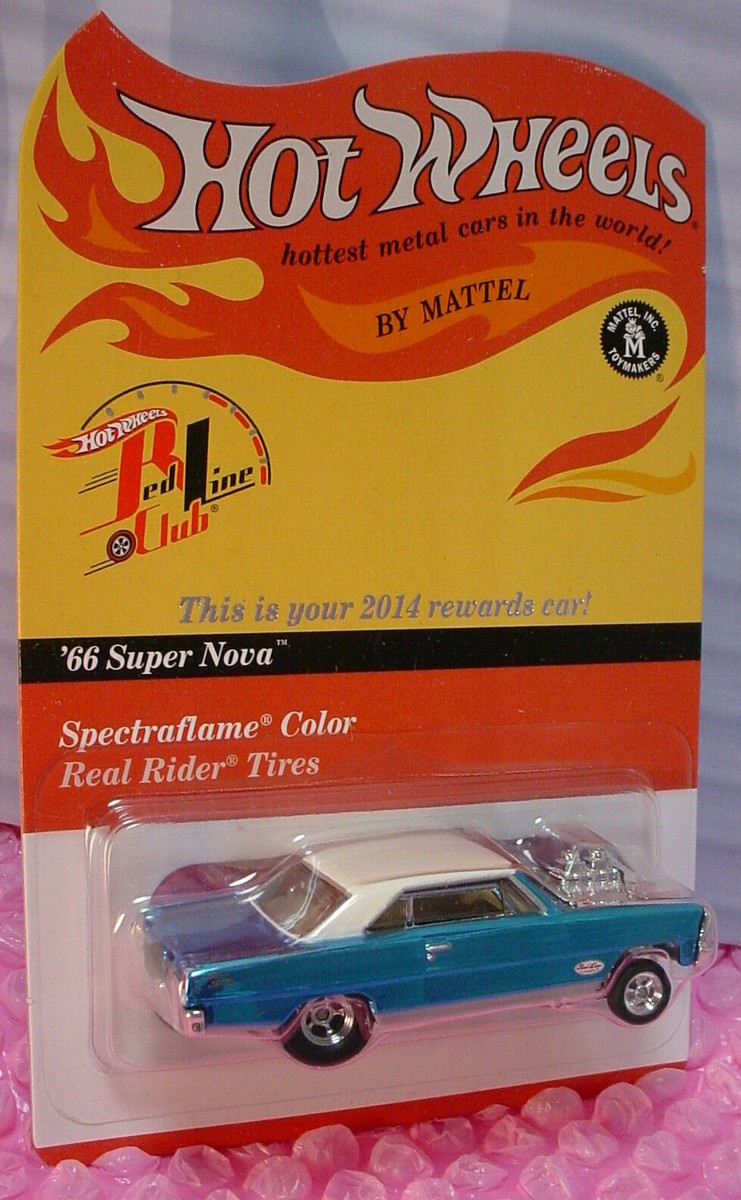 Hot Wheels 2014 Rewards Car '66 SUPER NOVA Gasser ☆Blue ☆Red