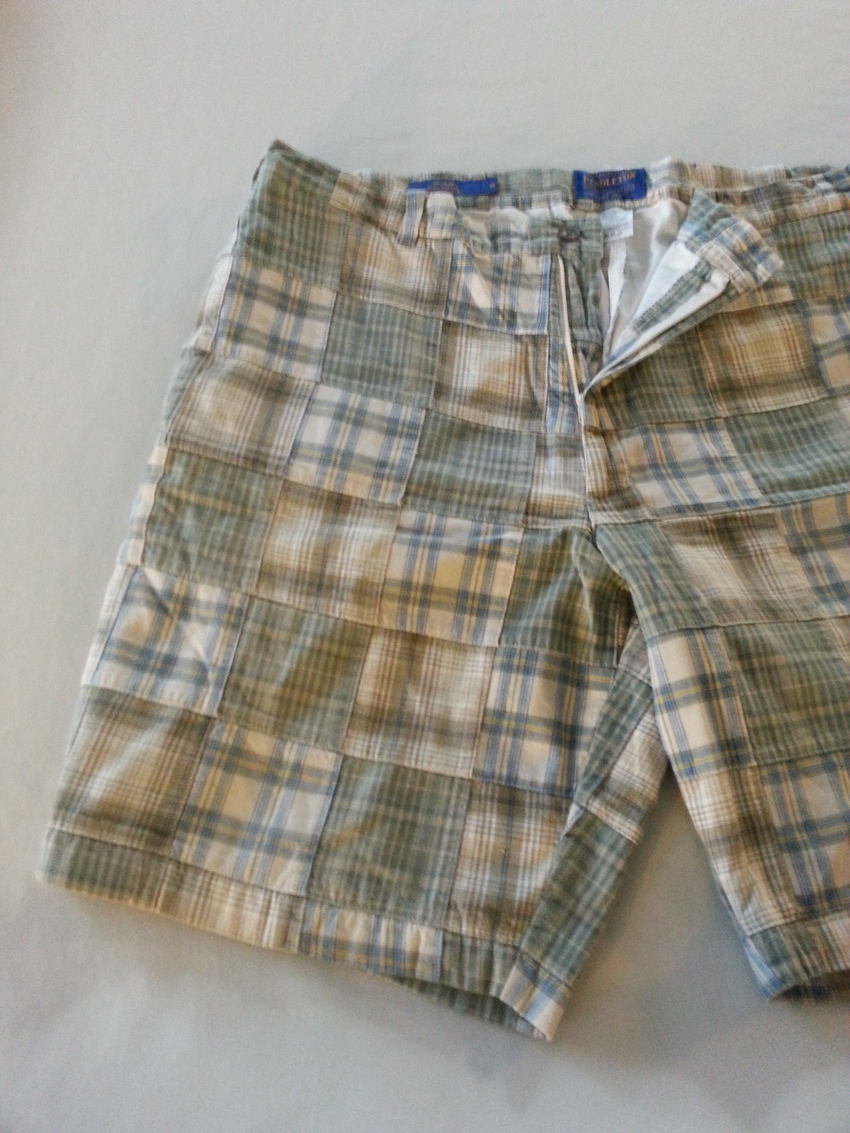 PENDLETON MENS Plaid Patchwork Flat Front Shorts … - image 2