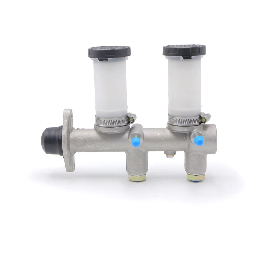 Bomba de cilindro maestro de freno 3/4 2 botellas plateadas para Datsun 620 B210 1972-1979 Foto 2 de 4