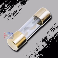 AGU Fuse 20pcs Reliable 80 Amp Glass Fuses GOLD Plated Marine Car Motorcycle USA