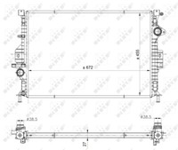 NRF 53812 Radiator, Engine Cooling For Ford Land Rover Volvo