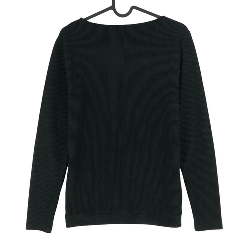 Suéter Negro De Cuello En V TOMMY HILFIGER Talla S - Imagen 3 de 7