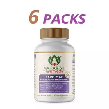 6 X Maharishi Ayurveda Cardimap 60 Tabs Free Shipping Worldwide