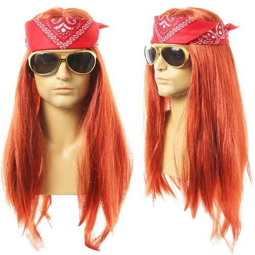 Men Cosplay Wigs Male Curly Hair Retro Cosplay Wig 70s 80s Costume Cosplay Wig - Picture 16 of 16