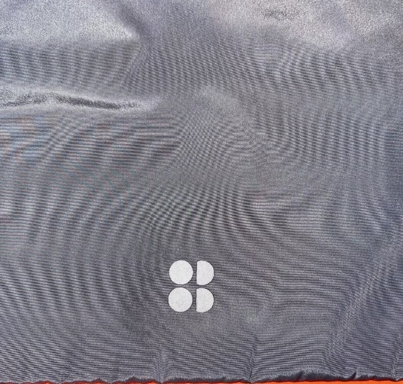 New sweaty Betty grey orange gym bag wet clothes swimming beach baby