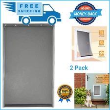 2 Large Pet Door Flap Replacement For PetSafe PAC11-11039 In Wall Pet Dog Doors