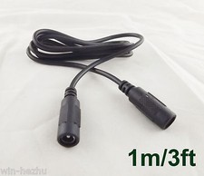 1m/3ft CCTV DC Power Adapter Cable 5.5mm x 2.1mm Female To Female Extension Cord