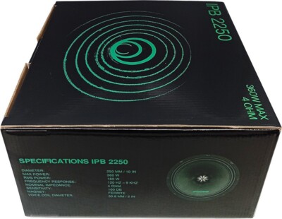 Altoparlante Medio-Basso IPNOSIS IPB 2250 - 25cm, 180W RMS, 4 Ohm, 100dB Sensibilità - Foto 5