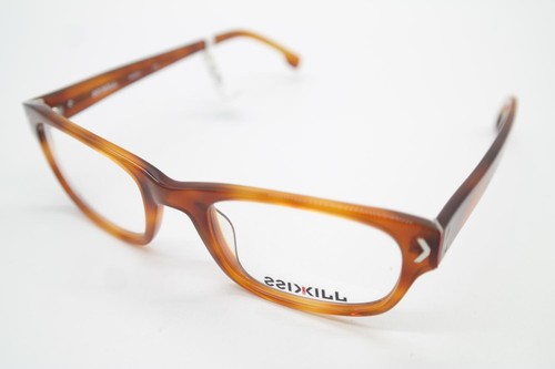 Kiss Kill KK2601 Braun Silver Oval Glasses Frames Eyeglasses New - Picture 3 of 6