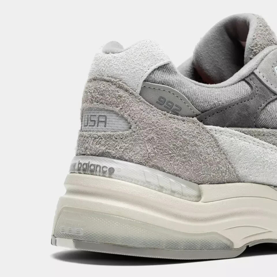 Size 10 - Levi's x New Balance 992 Made in USA Grey Denim for sale
