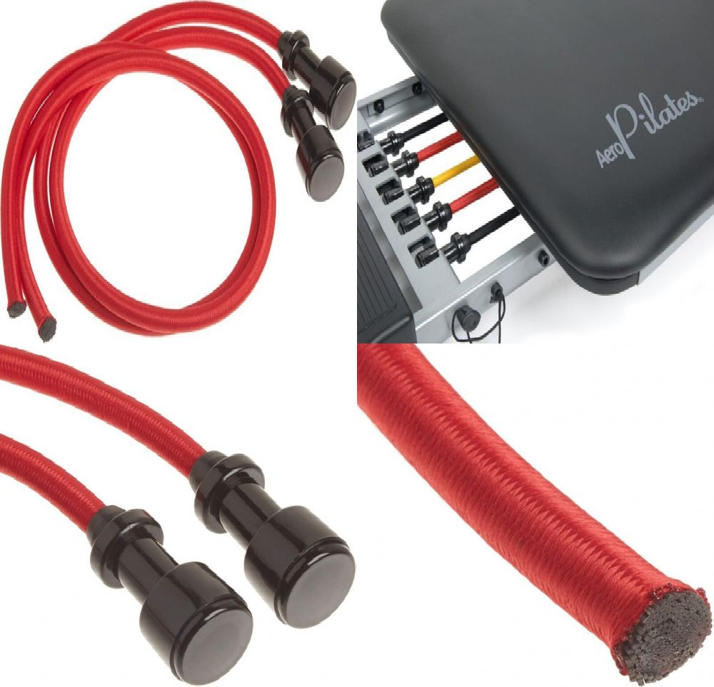 Stamina AeroPilates Double Power Cord for Extra Resistance Two Cords Red 696733302179 eBay